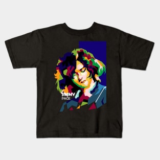 Jimmy Pg In Pop Art Kids T-Shirt